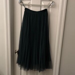 Morning Lavender- Lucy Paris Dark Green A-Line Tulle Skirt